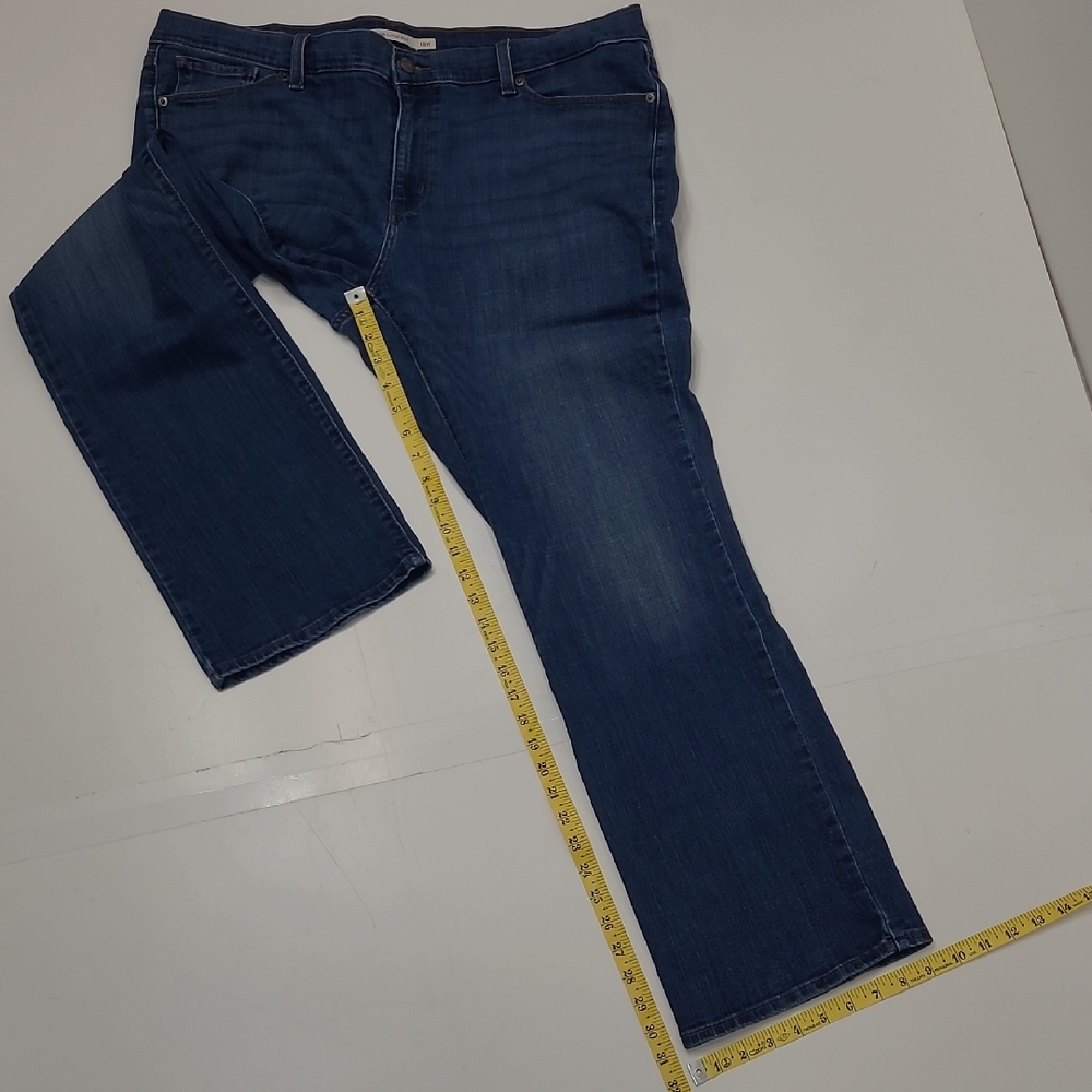 Levi's 415 Classic Boot Jeans High Waist Rise Dark Wash Embroidered Details Y2K - Picture 11 of 17